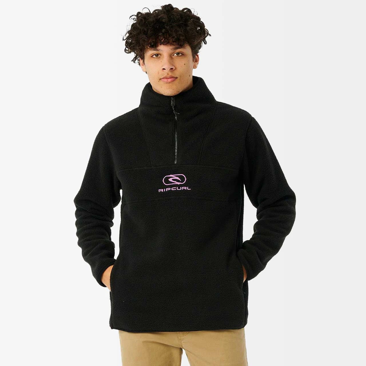 Rip Curl Bells Polar Fleece Mens In Black 3 Rip Curl Bells Polar Fleece Mens In Black