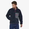 Patagonia Classic Retro-X Jacket Mens In New Navy Wax Red -New Look Vibe 23056 NEWA TM1 2048x 02415.1682468798