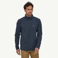 Patagonia Micro D Pullover Fleece Mens In New Navy