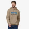 Patagonia P6 Logo Uprisal Hoodie Mens In Oar Tan -New Look Vibe 39622 ORTN TM1 84711.1682467416