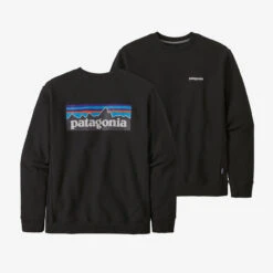 Patagonia P-6 Logo Uprisal Crew Mens In Black -New Look Vibe 39657 BLK 2048x 95800.1687404349