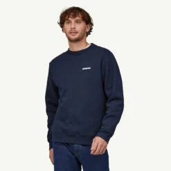 Patagonia P-6 Logo Uprisal Crew Mens In New Navy