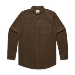 Trigger Bros Cord Shirt In Walnut