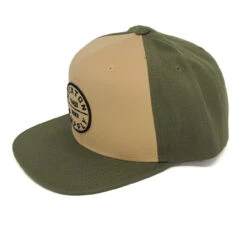 Brixton Oath III Snapback Cap Mens In Olive Surplus Sand