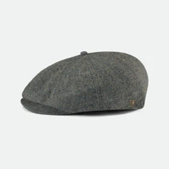 Brixton Brood Snap Cap In Grey Black