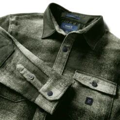 Roark Nordsman Long Sleeve Flannel Mens In Dark Military 2