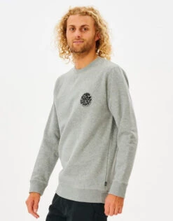 Rip Curl Wettie Icon Crew Mens In Grey Marle -New Look Vibe Rip Curl Wettie Icon Crew Mens in Grey Marle1 16852.1670282488