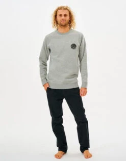 Rip Curl Wettie Icon Crew Mens In Grey Marle -New Look Vibe Rip Curl Wettie Icon Crew Mens in Grey Marle3 66788.1670282490