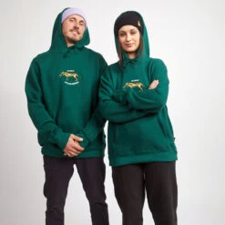 Yuki Threads Thylacine Hoodie In Forrest Green