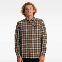 Hurley Service Check Long Sleeve Shirt Mens In Service Check