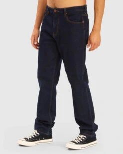Billabong X Wrangler 73MW0Z Organic Jean Mens In Raw Rinse -New Look Vibe billabong x wrangler 73mW0Z organic jeans mens raw rinse 3 21688.1654138699