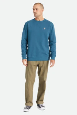 Brixon Alton Crew Mens In Indie Teal -New Look Vibe brixton alton crew mens indie teal 2 19113.1662438604