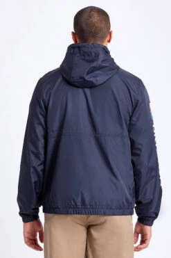 Brixton Claxton Alton LW Zip Hooded Jacket Mens In Black White -New Look Vibe brixton claxton alton lw zip hooded jacket mens black white 4 68103.1625640829