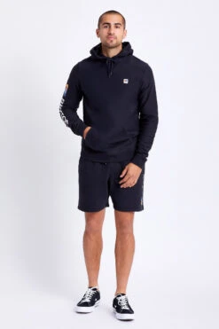 Brixton Stem X Hoodie Mens In Black -New Look Vibe brixton stem x hoodie mens black 2 70200.1625640654