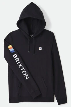 Brixton Stem X Hoodie Mens In Black -New Look Vibe brixton stem x hoodie mens black 4 86867.1625640654