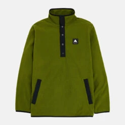 Burton Hearth Fleece Pullover Mens In Calla Green