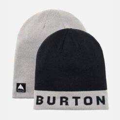 Burton Recycled Billboard Beanie In Sharkskin True Black