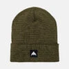 Burton Recycled Stripe Beanie In Martini Olive Forest Night