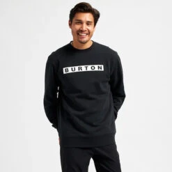 Burton Vault Crew Mens In True Black