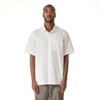Former Vivian Short Sleeve Shirt Mens In White -New Look Vibe former vivian short sleeve shirt white frnt 27735.1688969435
