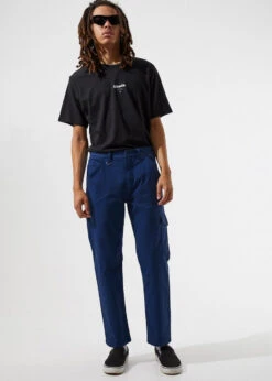 Afends Heavy Skate Chino Pant Mens In Work Blue