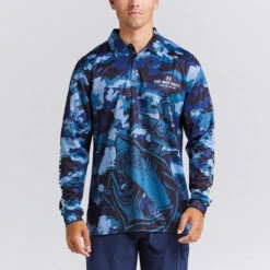 Mad Hueys Anchor Shark Fishing Jersey Mens In Slate