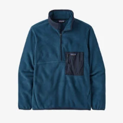 Patagonia Microdini Half Zip Fleece Mens In Tidepool Blue
