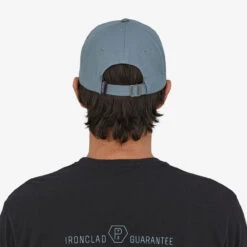 Patagonia P6 Label Trad Cap In Plume Grey -New Look Vibe patagonia p6 label trad cap plume grey 4 25317.1646629886