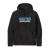 Patagonia P6 Logo Uprisal Hoodie Mens In Black -New Look Vibe patagonia p6 logo uprisal hoodie mens black 32174.1637540522