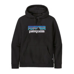 Patagonia P6 Logo Uprisal Hoodie Mens In Black