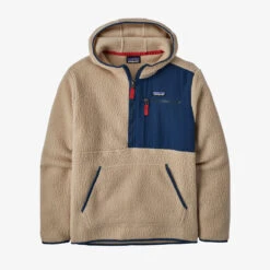 Patagonia Retro Pile Pullover Fleece Mens In Oar Tan