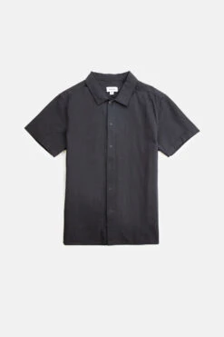 Rhythm Classic Linen Short Sleeve Shirt Mens In Vintage Black -New Look Vibe rhythm classic linen short sleeve shirt mens vintage black 4 43511.1688084388