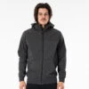 Rip Curl Viral Anti Series Zip Thru Hoodie Mens In Black -New Look Vibe ripcurl viral anti series zip thru hoodie mens black 1 71852.1677732213