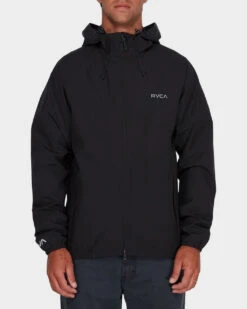 RVCA VA Windbreaker Jacket Mens In Black