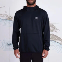 Salty Crew Seaport Pinnacle Pro Fleece Mens In Black