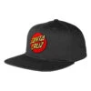 Santa Cruz Classic Dot Patch Flat Peak Snapback Cap Mens In Black -New Look Vibe santa cruz classic dot patch flat peak snapback cap mens black 1 65455.1649051415