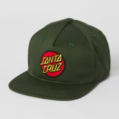 Santa Cruz Classic Dot Patch Hat Mens In Olive Green