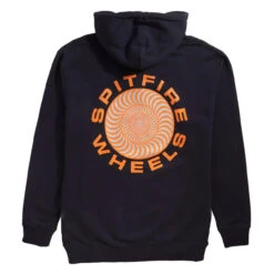 Spitfire Classic 87 Swirl Hoodie Mens In Navy Orange -New Look Vibe spitfire classic 87 swirl hoodie mens navy orange 2 91639.1657513879