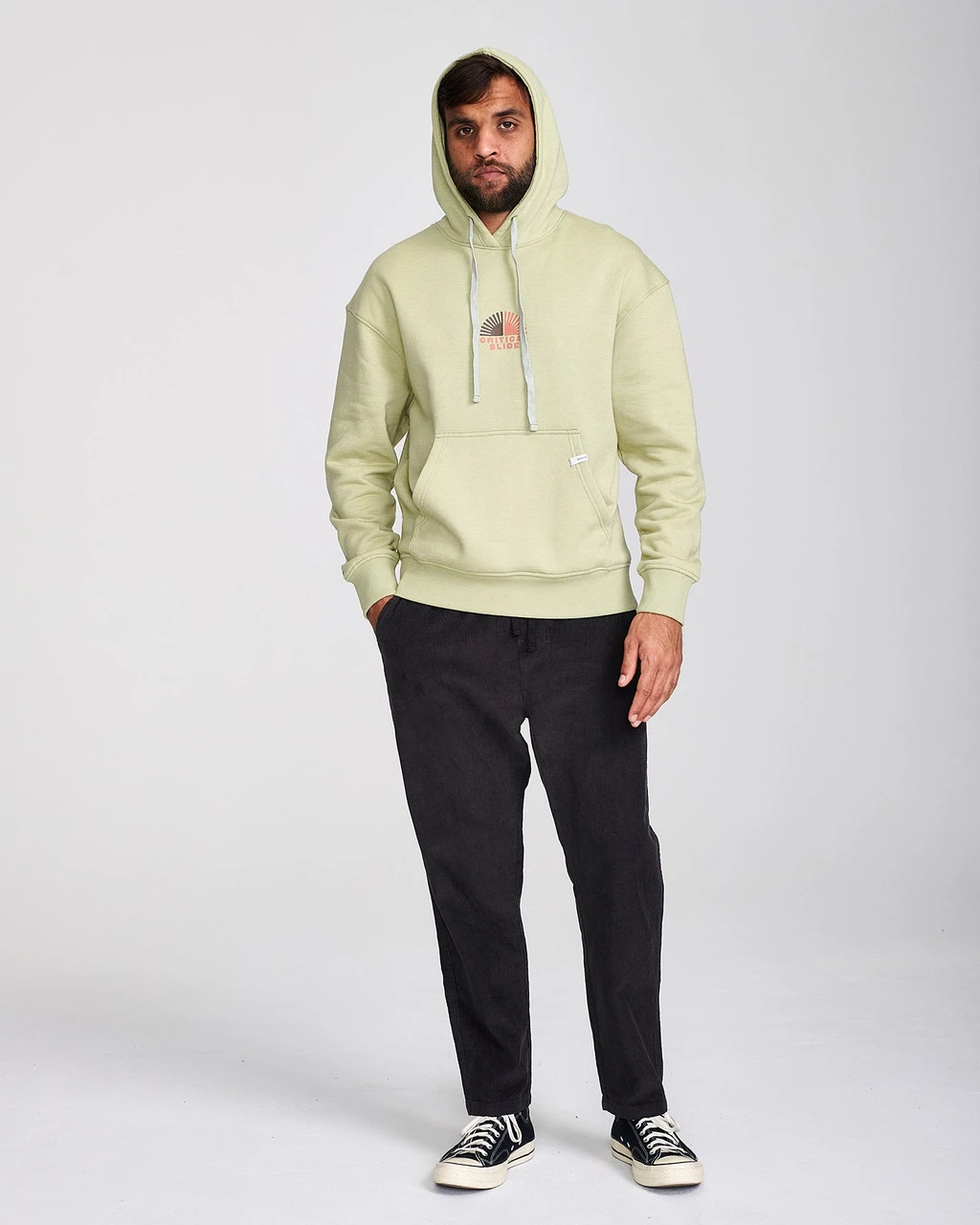 The Critical Slide Society Sunrise Hoodie Mens In Sage 5 The Critical Slide Society Sunrise Hoodie Mens In Sage - Image 3