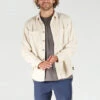 Town & Country Motion Long Sleeve Cord Shirt Mens In Stone