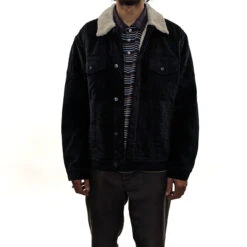 Trigger Bros Road Trip Cord Jacket Mens In Black