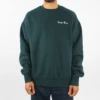 Trigger Bros Embroidered Heavy Fleece Crew Mens In Pine Green -New Look Vibe trigger brothers crew mens old english embroidery pine 35719.1653886052