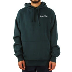 Trigger Bros Embroidered Fleece Hoodie Mens In Pine Green