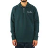Trigger Bros Embroidered Quarter Zip Fleece Mens In Pine Green