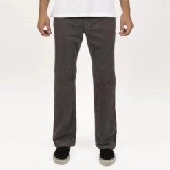 Vissla Border C Cord 5 Pocket Pant Mens In Gunmetal