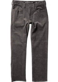 Vissla Border C Cord 5 Pocket Pant Mens In Gunmetal -New Look Vibe vissla border c cord 5 pocket pant mens gunmetal 2 97369.1675829479